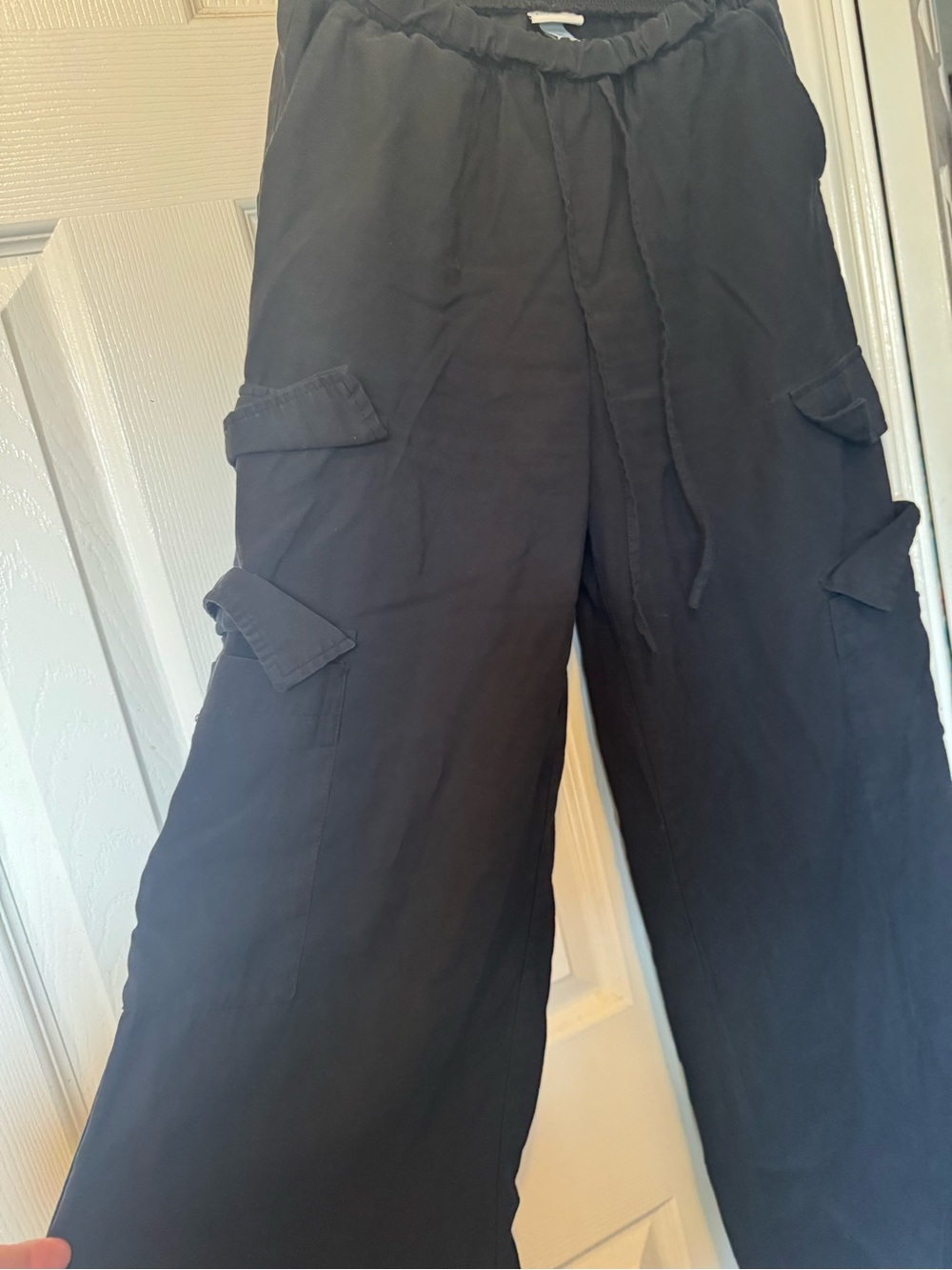 a new day Wide Leg Cargo Pants in Black